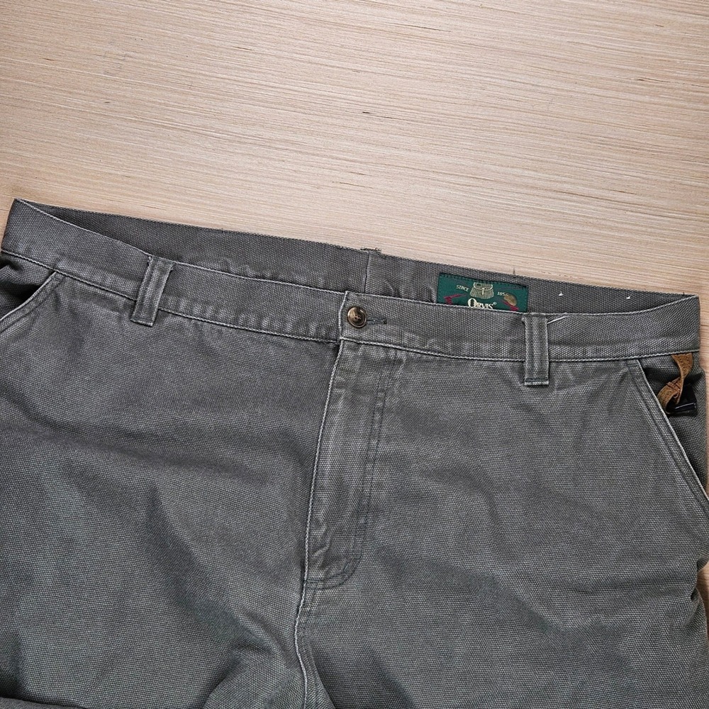 Orvis Mens Size 44 Fits 40x29 Cotton Canvas Work Pant Green Utility Casual Chino